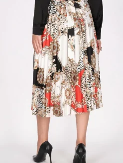 Faina Röcke*Damen Rock rot uni