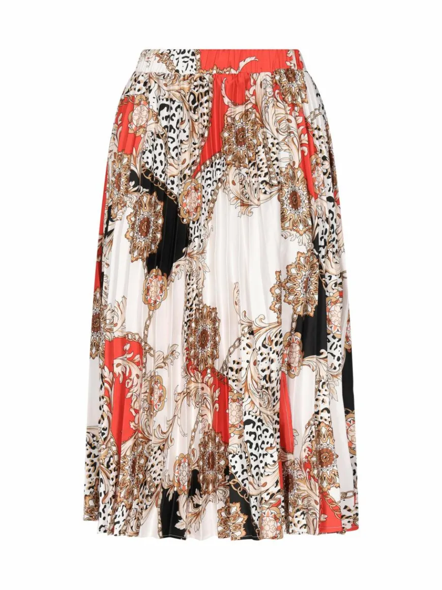 Faina Röcke*Damen Rock rot uni