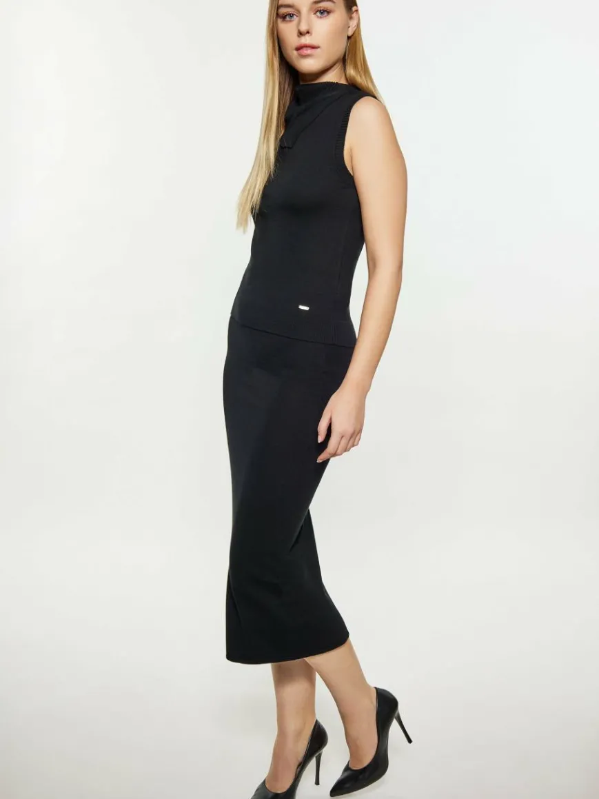 Dreimaster Röcke*Damen Rock schwarz uni