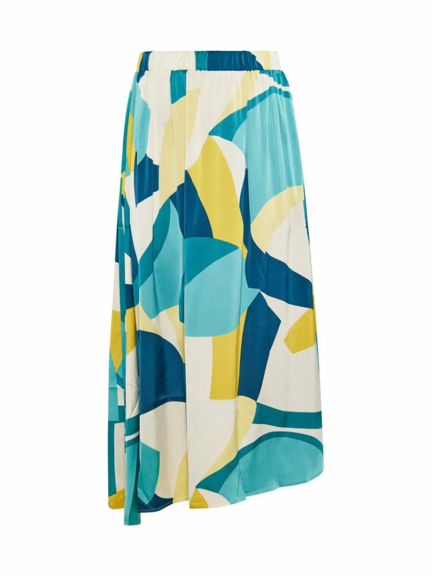 Faina Röcke*Damen Rock blau uni