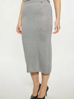 Dreimaster Röcke*Damen Rock grau uni