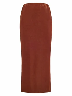 Faina Röcke*Damen Rock braun uni