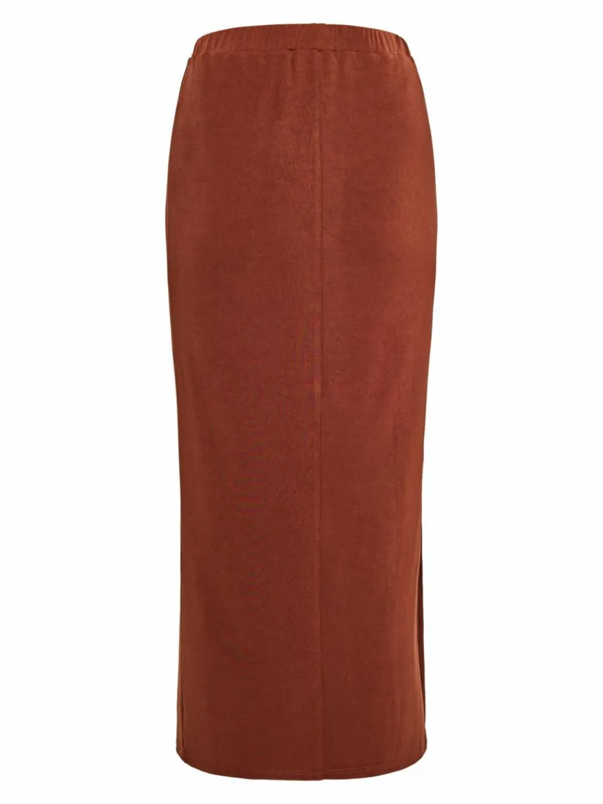 Faina Röcke*Damen Rock braun uni