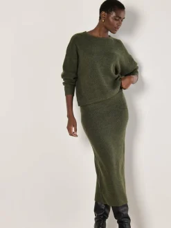 Apricot Röcke*Damen Rock grün strukturiert