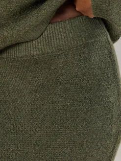 Apricot Röcke*Damen Rock grün strukturiert