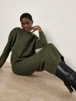 Apricot Röcke*Damen Rock grün strukturiert