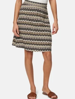 zero Röcke*Damen Rock braun beige gemustert