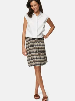 zero Röcke*Damen Rock braun beige gemustert