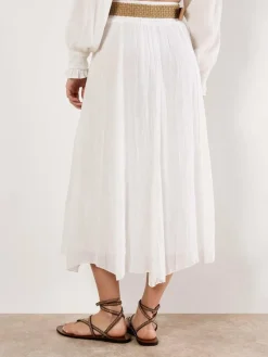 Apricot Röcke*Damen Rock weiß uni