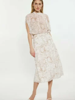 Dreimaster Röcke*Damen Rock beige gemustert