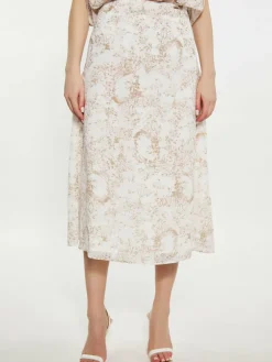 Dreimaster Röcke*Damen Rock beige gemustert