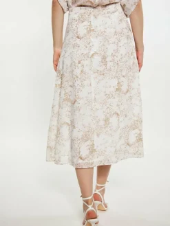 Dreimaster Röcke*Damen Rock beige gemustert