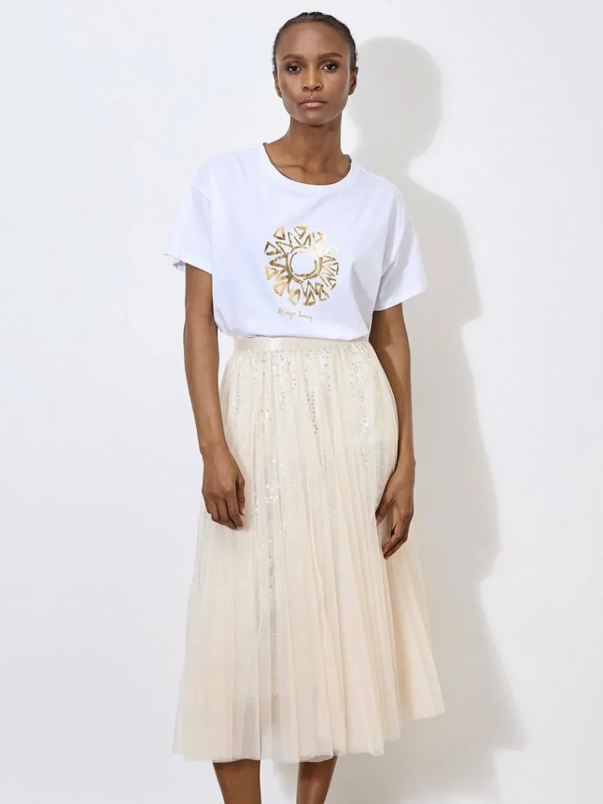 Apricot Röcke*Damen Rock beige uni