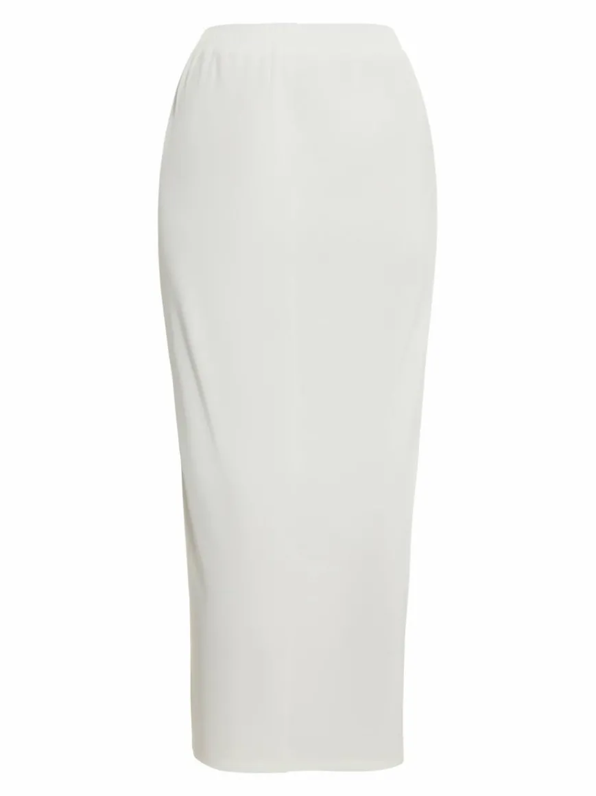 Faina Röcke*Damen Rock weiß uni