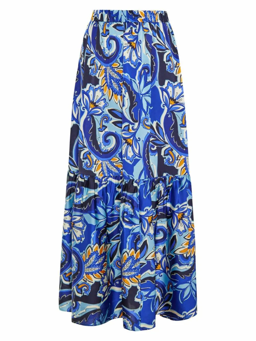 IZIA Röcke*Damen Rock blau gemustert