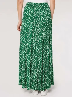 Apricot Röcke*Damen Rock grün bedruckt