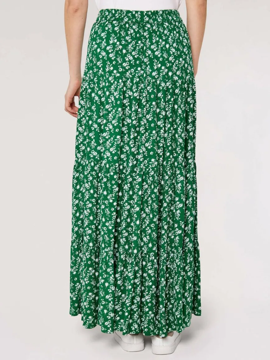 Apricot Röcke*Damen Rock grün bedruckt