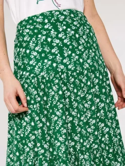 Apricot Röcke*Damen Rock grün bedruckt