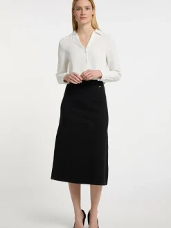 Dreimaster Röcke*Damen Rock schwarz uni