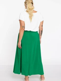 YOEK Röcke*Damen Rock grün uni