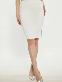 MyMo Röcke*Damen Rock weiß uni