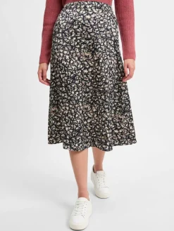 Franco Callegari Collection Röcke*Damen Rock marine mehrfarbig gemustert