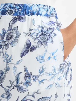 Emily van den Bergh Röcke*Damen Rock blau weiß gemustert