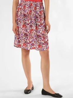 Marie Lund Röcke*Damen Rock ecru pink gemustert