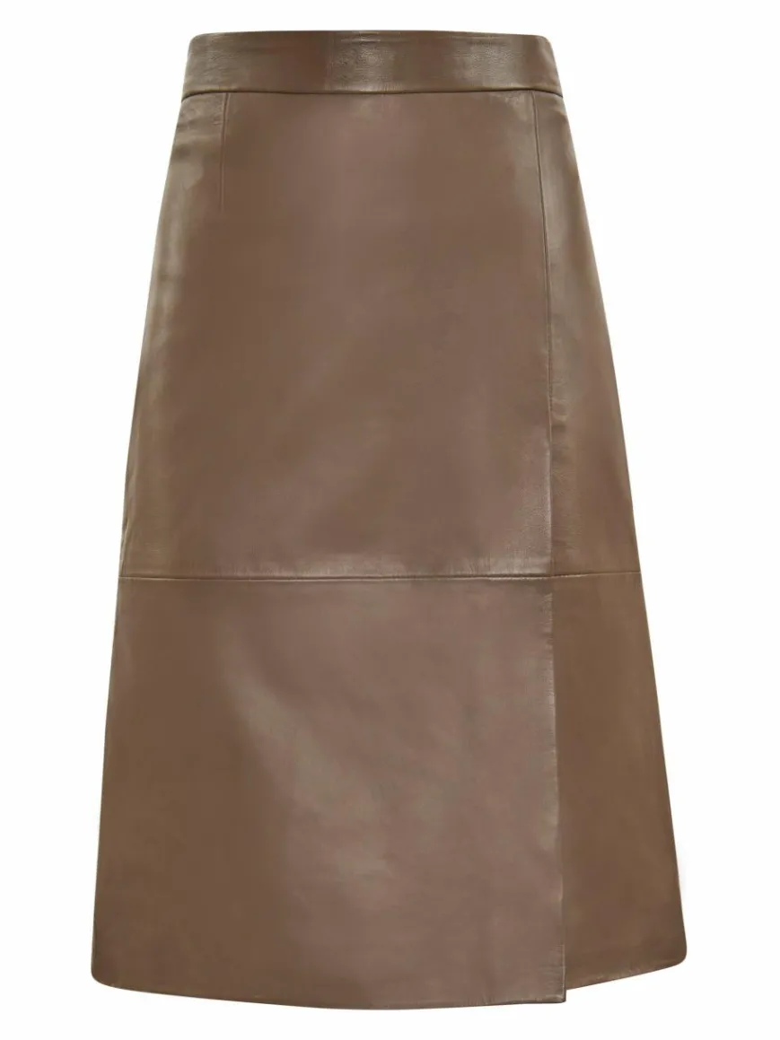 Dreimaster Röcke*Damen Rock taupe uni