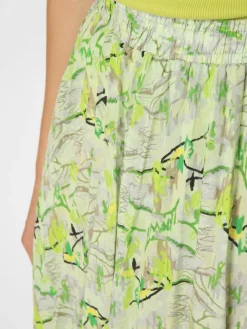 Marie Lund Röcke*Damen Rock limone lind gemustert