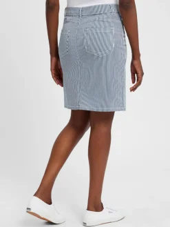 VG Röcke*Damen Rock marine weiß gestreift