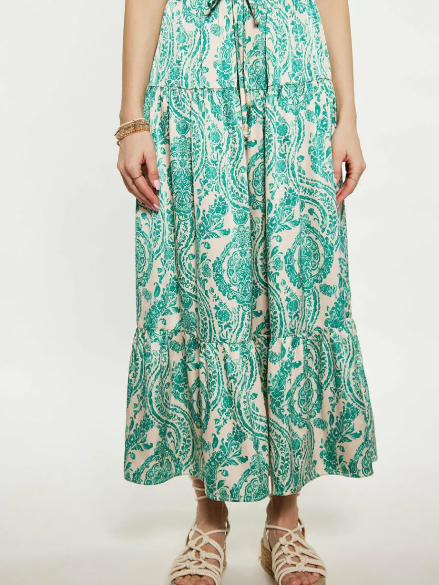 IZIA Röcke*Damen Rock grün gemustert