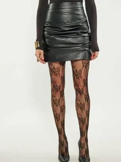 Faina Röcke*Damen Rock schwarz uni