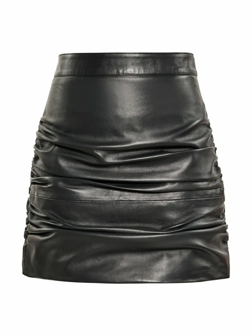 Faina Röcke*Damen Rock schwarz uni