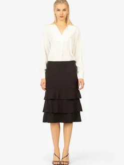 Kraimod Röcke*Damen Rock schwarz uni