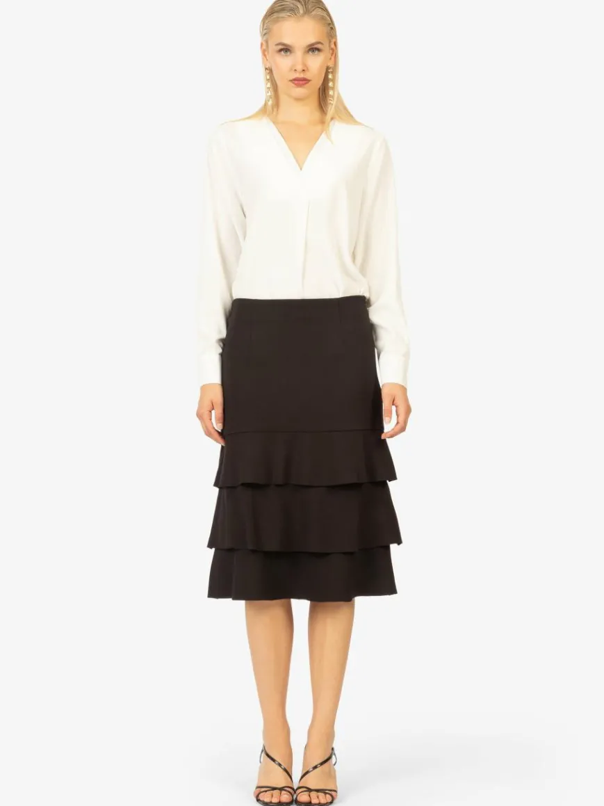 Kraimod Röcke*Damen Rock schwarz uni