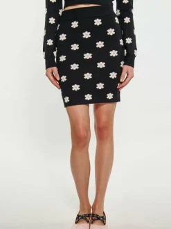 MyMo Röcke*Damen Rock schwarz gemustert