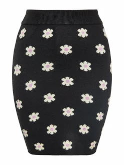 MyMo Röcke*Damen Rock schwarz gemustert