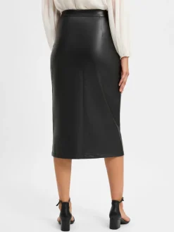 Marie Lund Röcke*Damen Rock schwarz uni