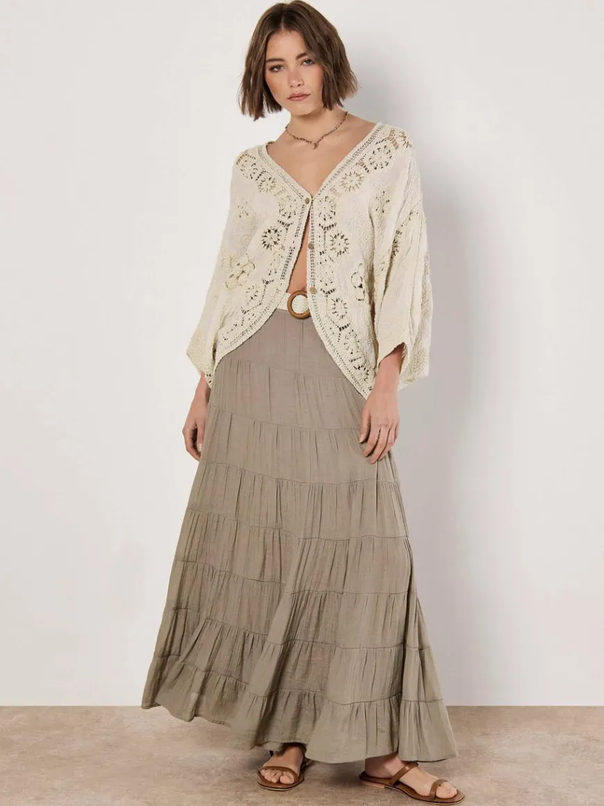 Apricot Röcke*Damen Rock beige uni