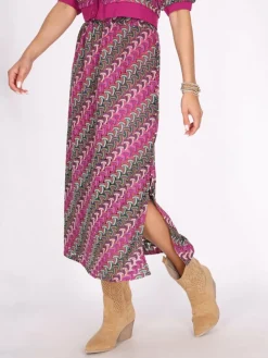 IZIA Röcke*Damen Rock pink gestreift