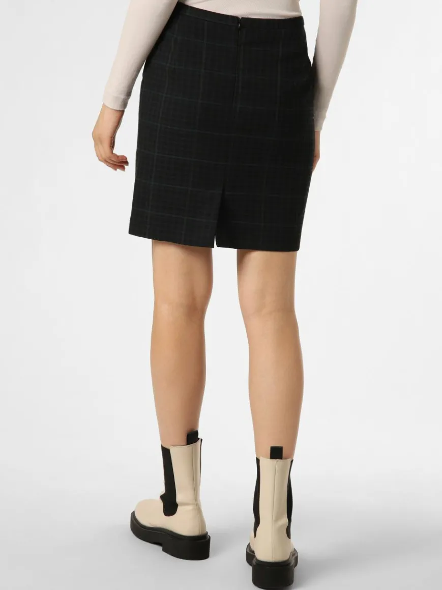 Franco Callegari Röcke*Damen Rock marine tanne kariert