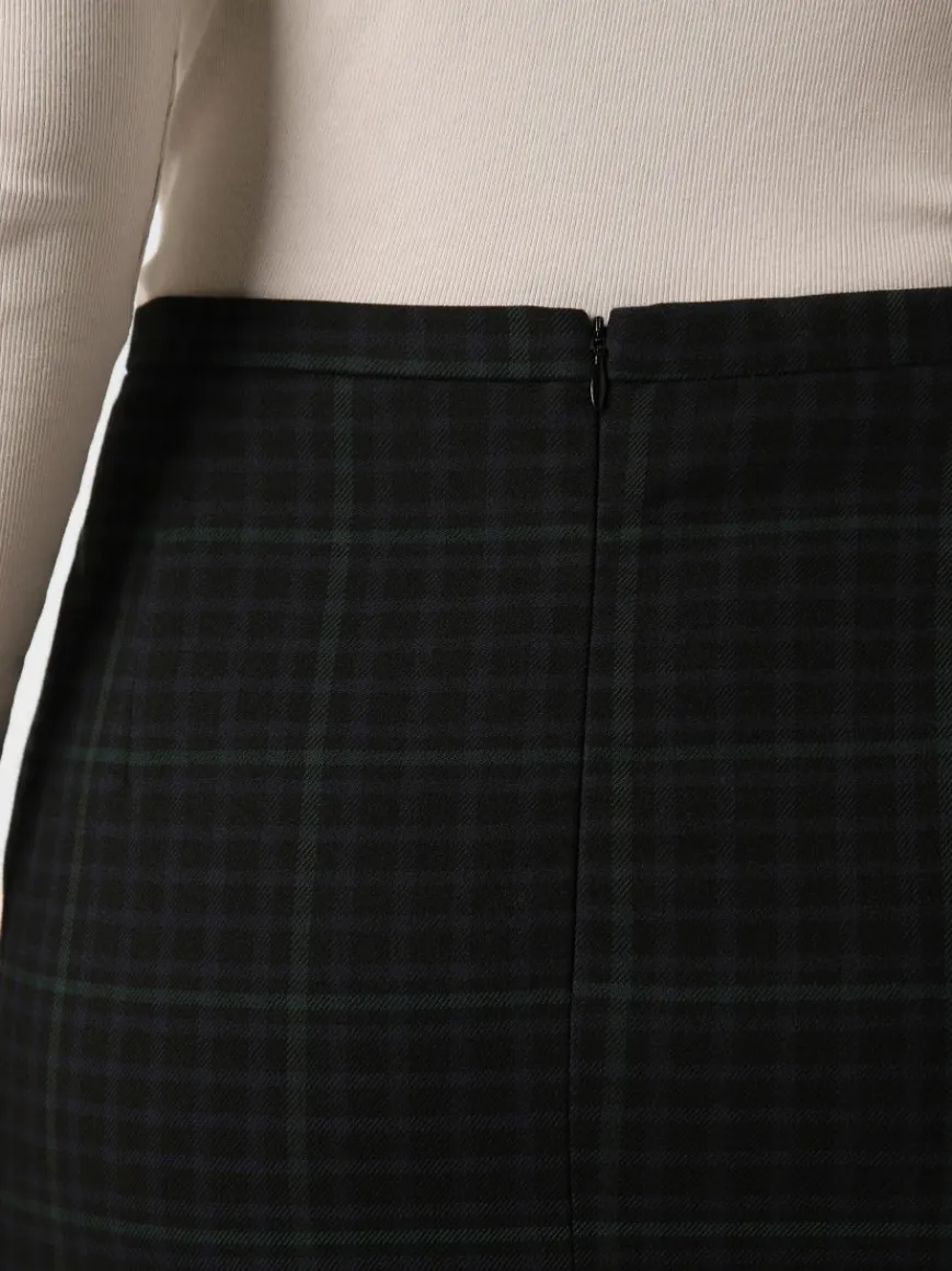 Franco Callegari Röcke*Damen Rock marine tanne kariert