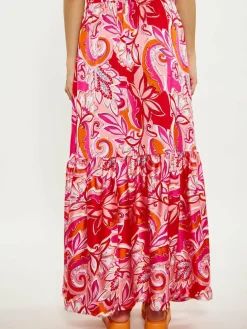IZIA Röcke*Damen Rock rot gemustert