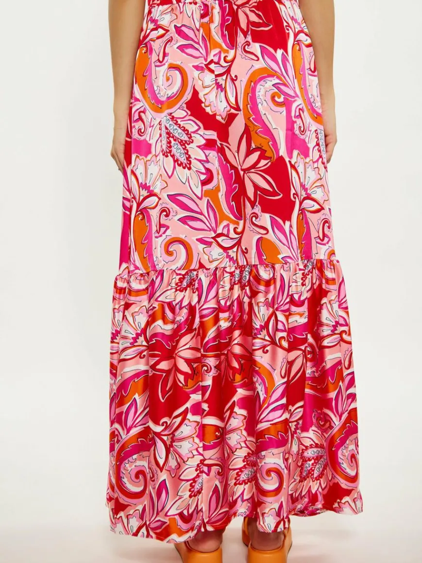 IZIA Röcke*Damen Rock rot gemustert