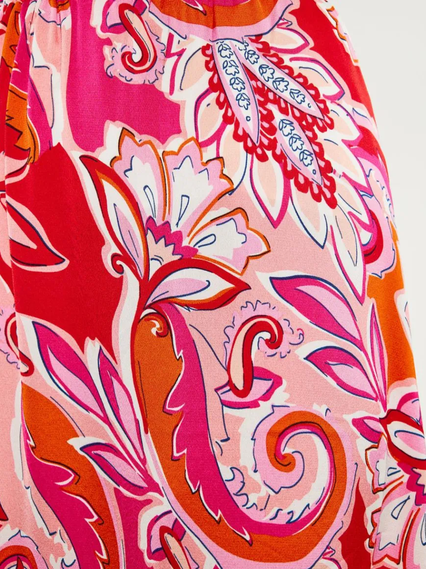 IZIA Röcke*Damen Rock rot gemustert