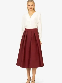 Kraimod Röcke*Damen Rock bordeaux uni