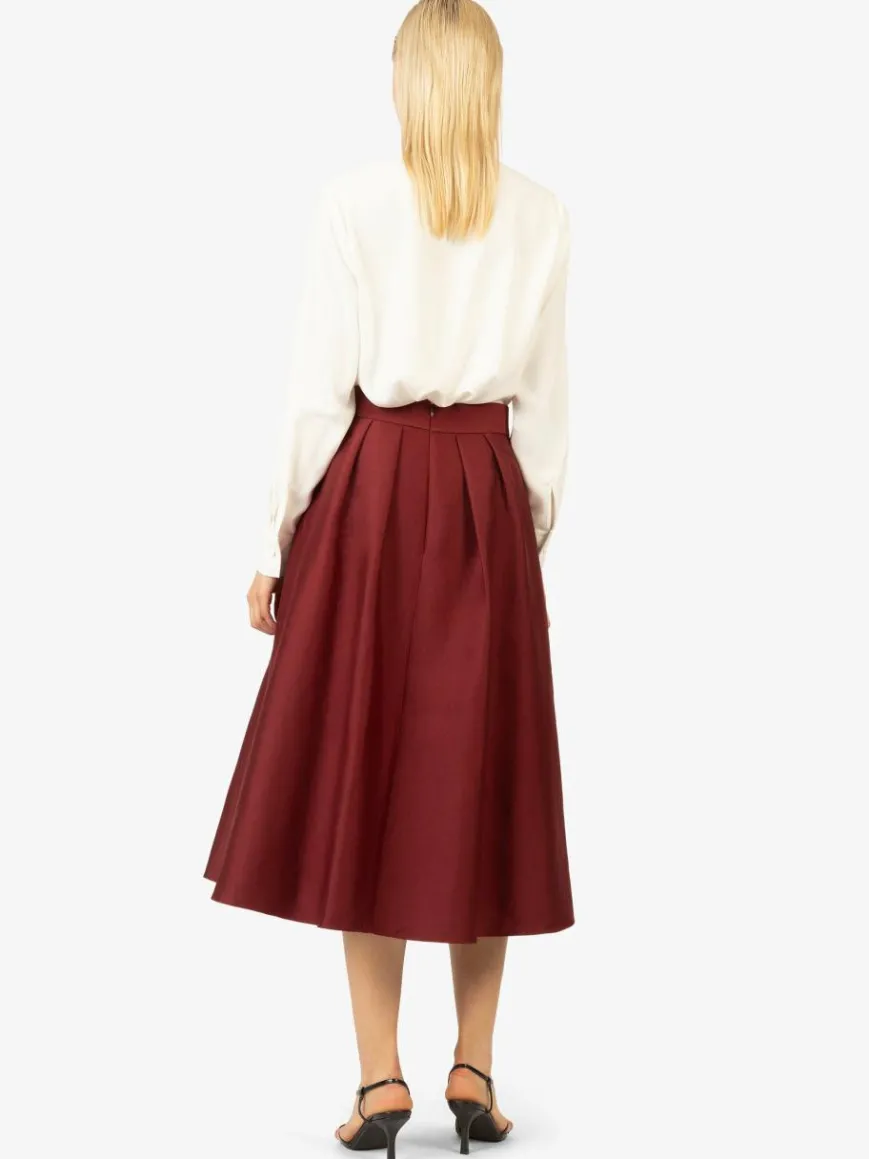 Kraimod Röcke*Damen Rock bordeaux uni