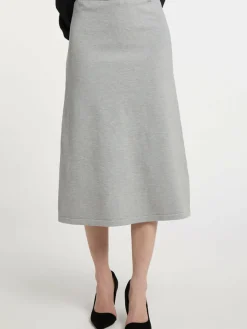 Dreimaster Röcke*Damen Rock grau uni