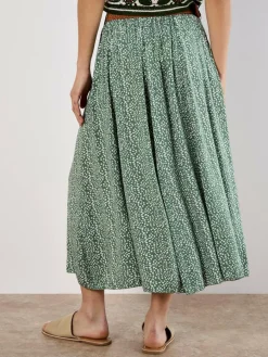 Apricot Röcke*Damen Rock grün gepunktet